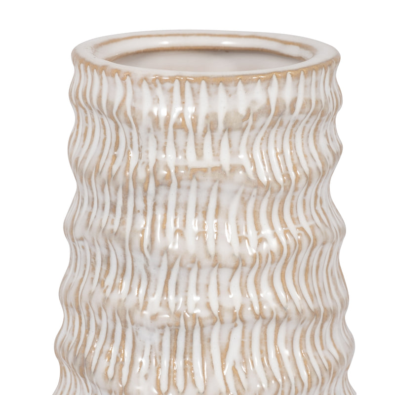 PORCELAIN, 9 COASTAL VASE, IVORY