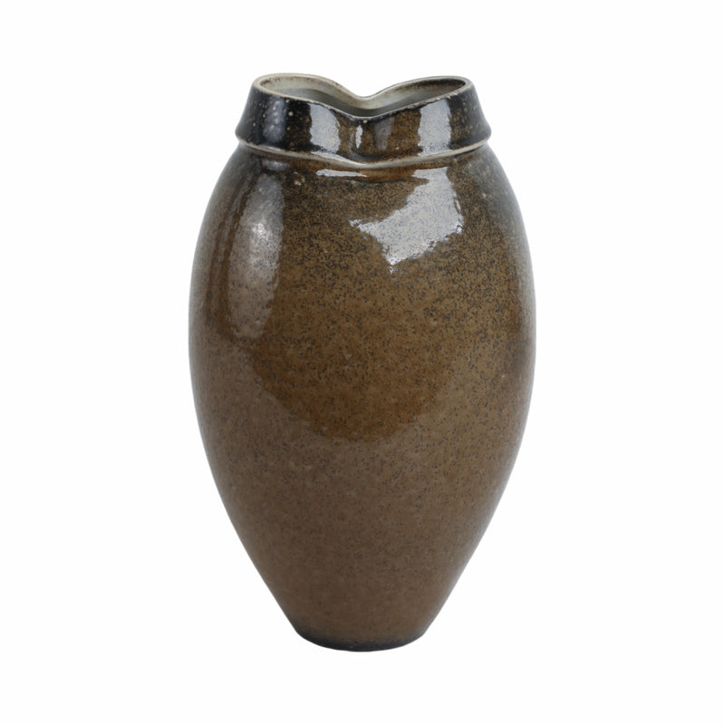 12 Callen Tall Porcelain Vase, Brown