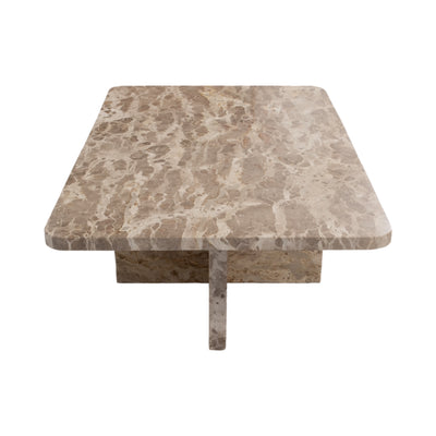 MARBLE, 48 COFFEE TABLE, BROWN KD