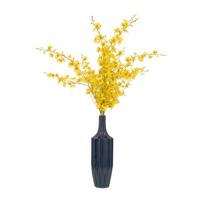 CER, 16 FLUTED VASE, NAVY