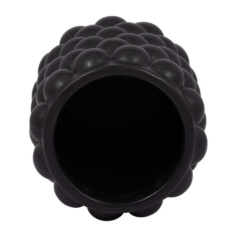 CER, 7 BUBBLE VASE, BLK