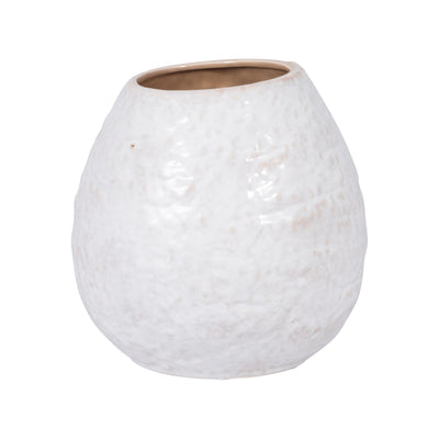 CER, 8 ROUND VASE, IVORY