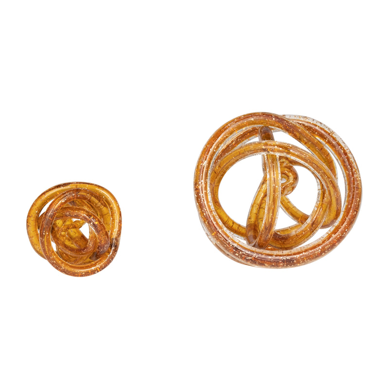 GLASS, 6 KNOT AMBER