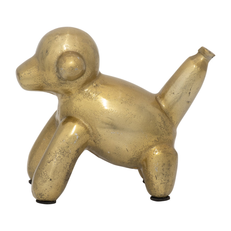 5L METAL BALLOON MONKEY, GOLD