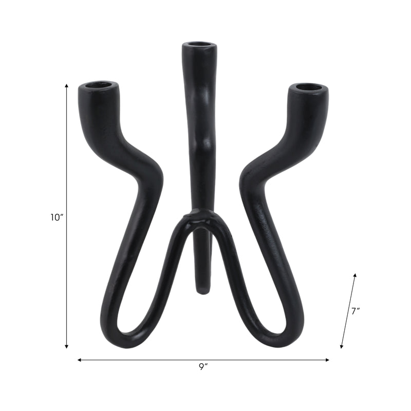 10x9 Loopy 3-taper Holder, Black