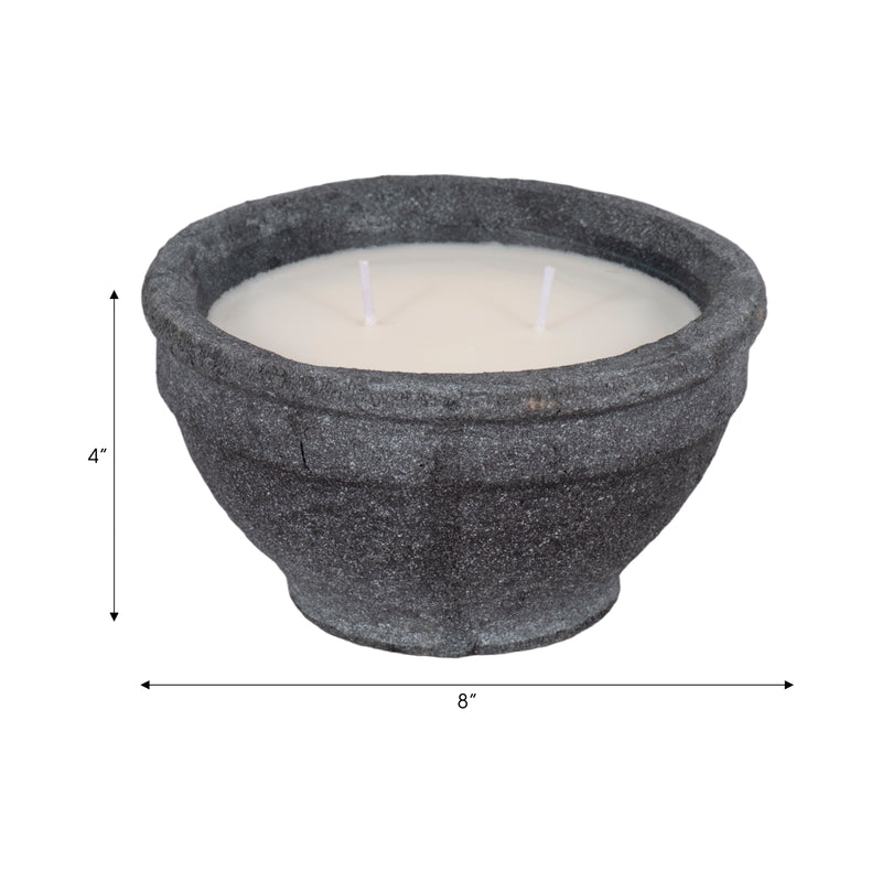 6 14 Oz Wood Sage & Sea Salt Bowl Candle, Black