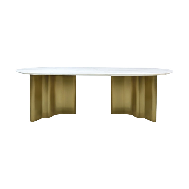 Samuel Oval Marble Dining Table- 8 seater