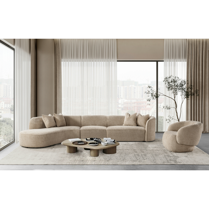 Raya Beige Living Room Set