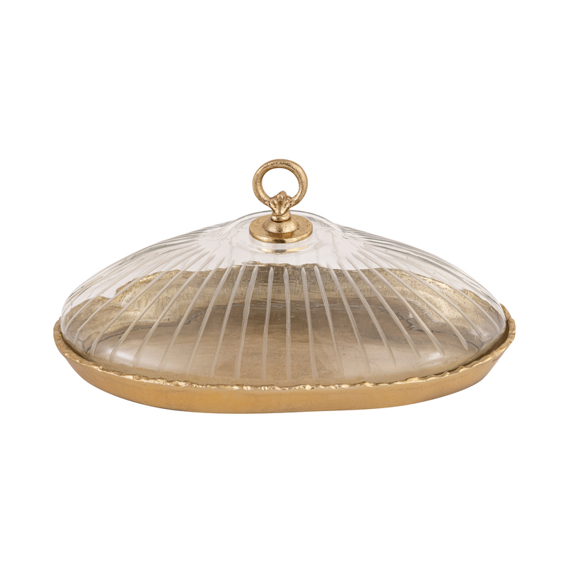 Grand Gourmet Glass Dome Platter