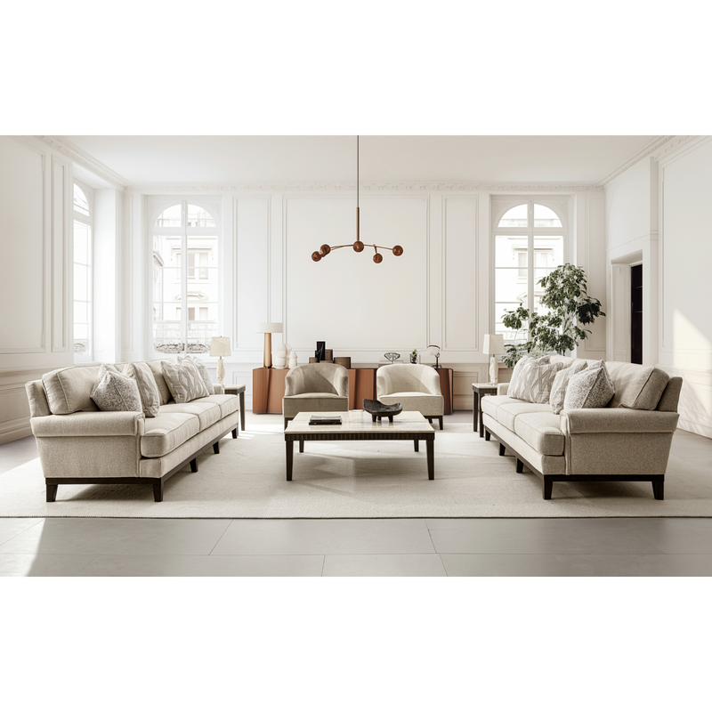 Ajda Beige Accent Chair