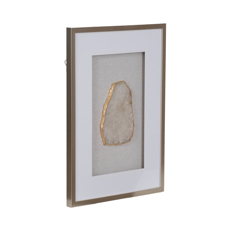 S/2 20x28 Nora Sliced Stone Shadowbox 2/a Wall Dec