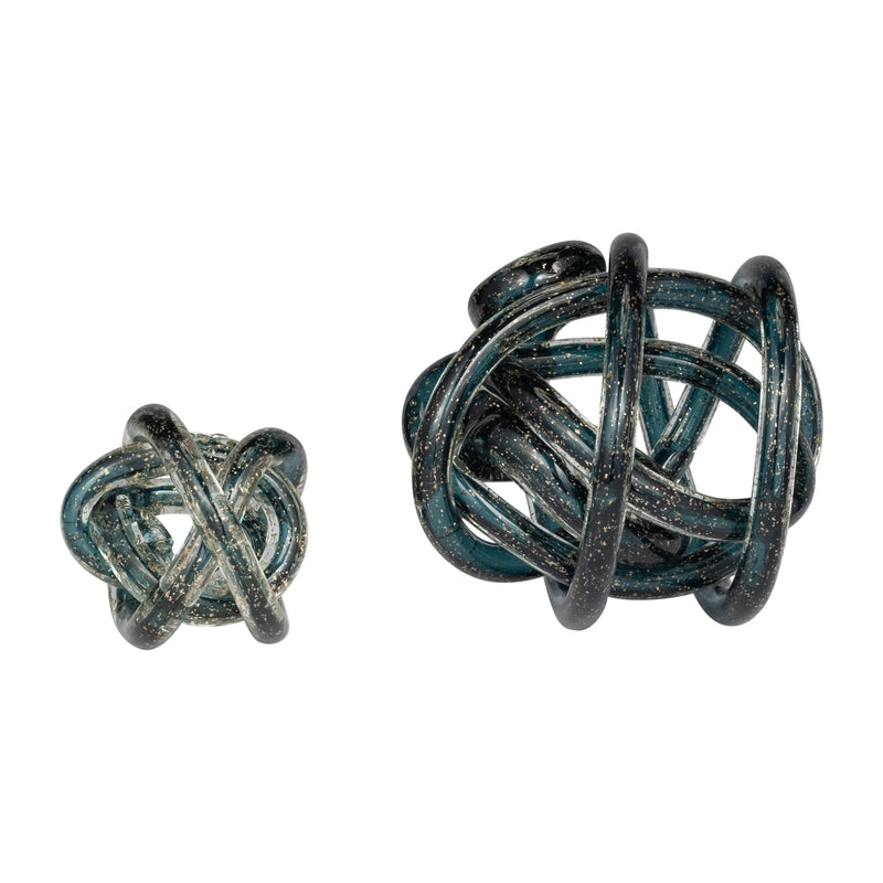 GLASS, 4 KNOT BLUE