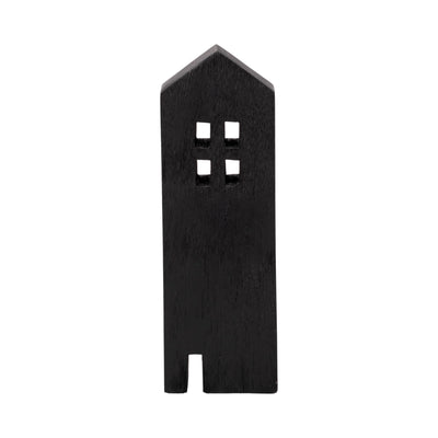 12 Wood House Decor, Black