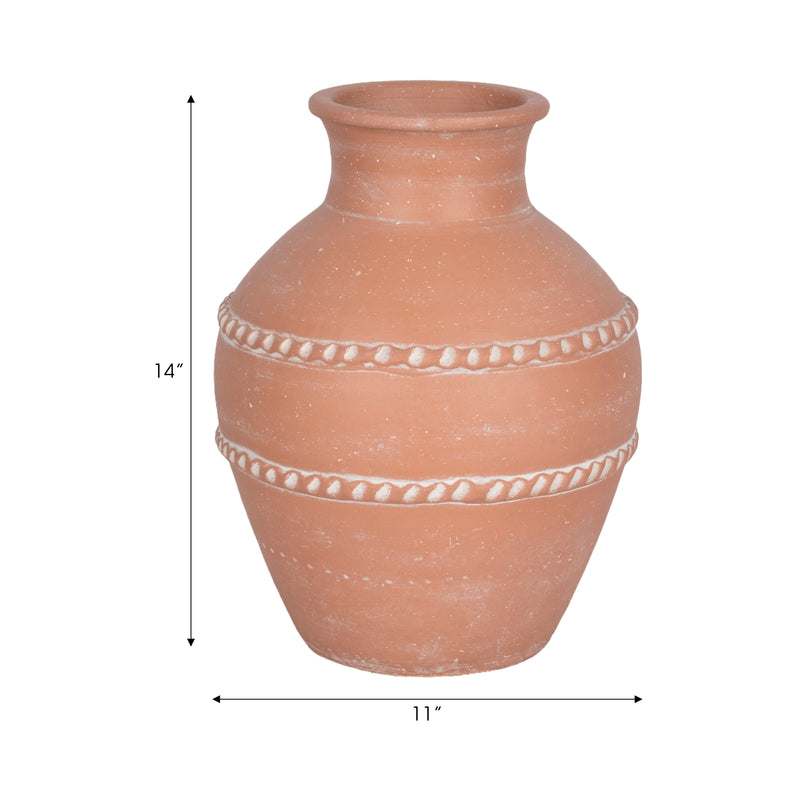 14 Traditional Terracotta Vase, Terracotta