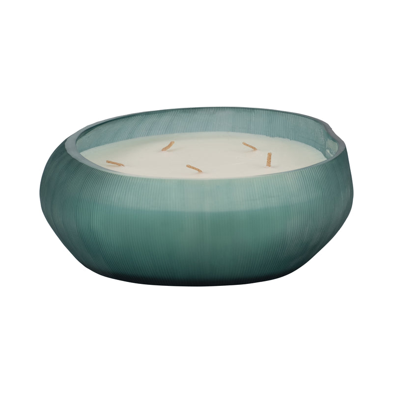 Glass, 11 54 Oz Bowl Candle, Blue