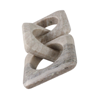 11 3-link Onyx Marble Chain, Beige