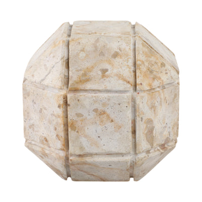 5 Pompano Medium Beige Marble Sphere