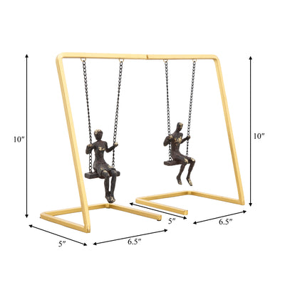 SWINGING PEOPLE BOOKENDS S/2