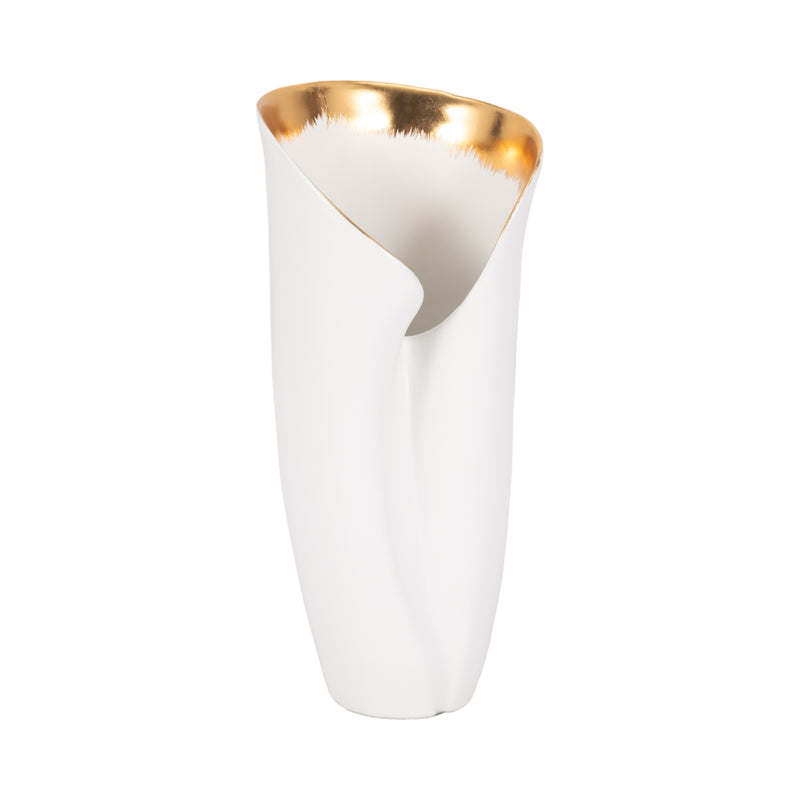 12 HOLLIS SMALL VASE, WHITE