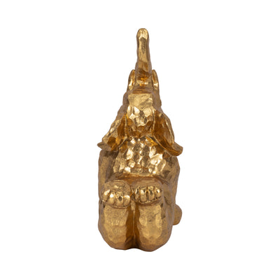 10 Yoga Elephant, Gold