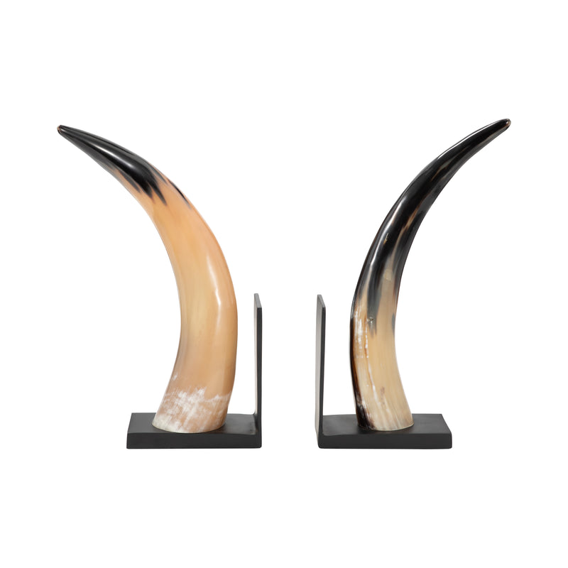 S/2 14 Gamil Horn Bookends