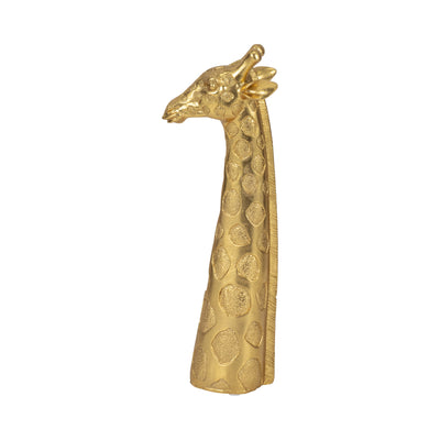 13 Giraffe Head Tabletop Decor, Gold