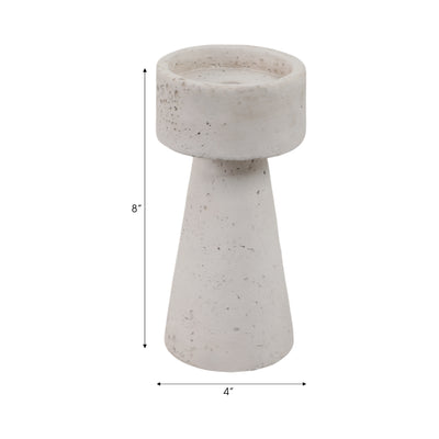 14 Black Patch Modern Terracotta Vase, Ivory/blk