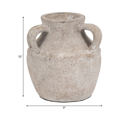 Terracotta, 10 Triple Handle Jug, Ivory