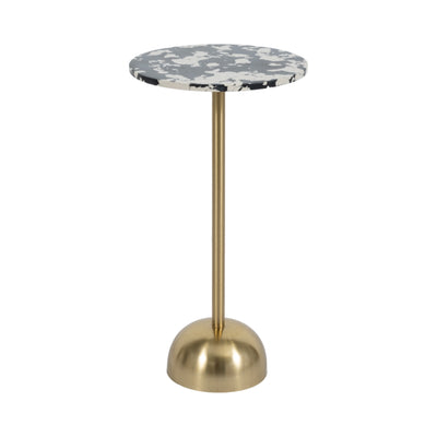 25 HATHIE GOLD ACCENT TABLE, KD