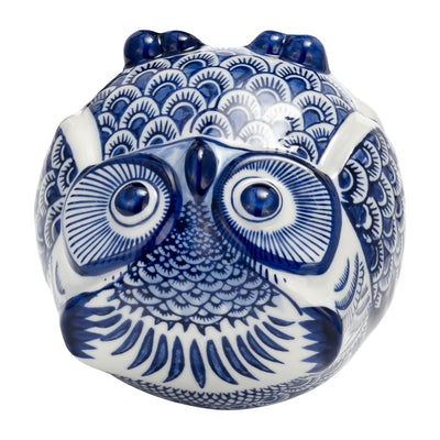 CER, 5H CHINOISERIE OWL, BLUE/WHITE