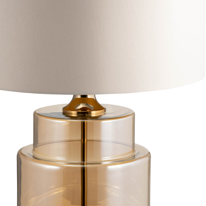 Glass, 30 Lustered Table Lamp, Gold