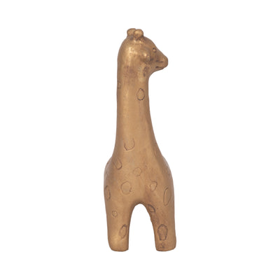 9 Standing Giraffe, Gold