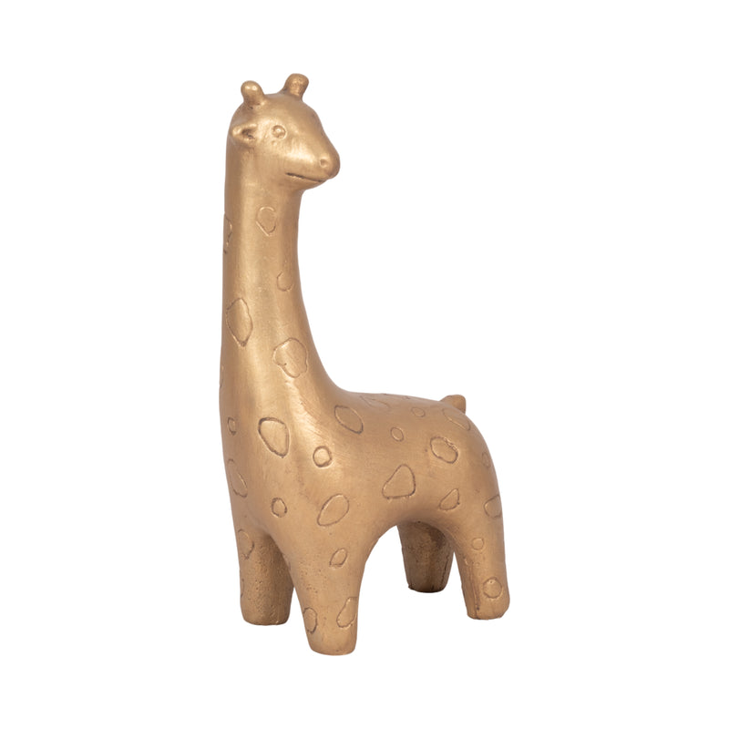 12 Standing Giraffe, Gold