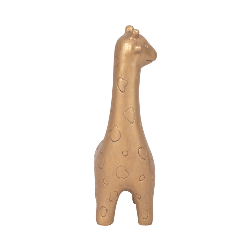 12 Standing Giraffe, Gold