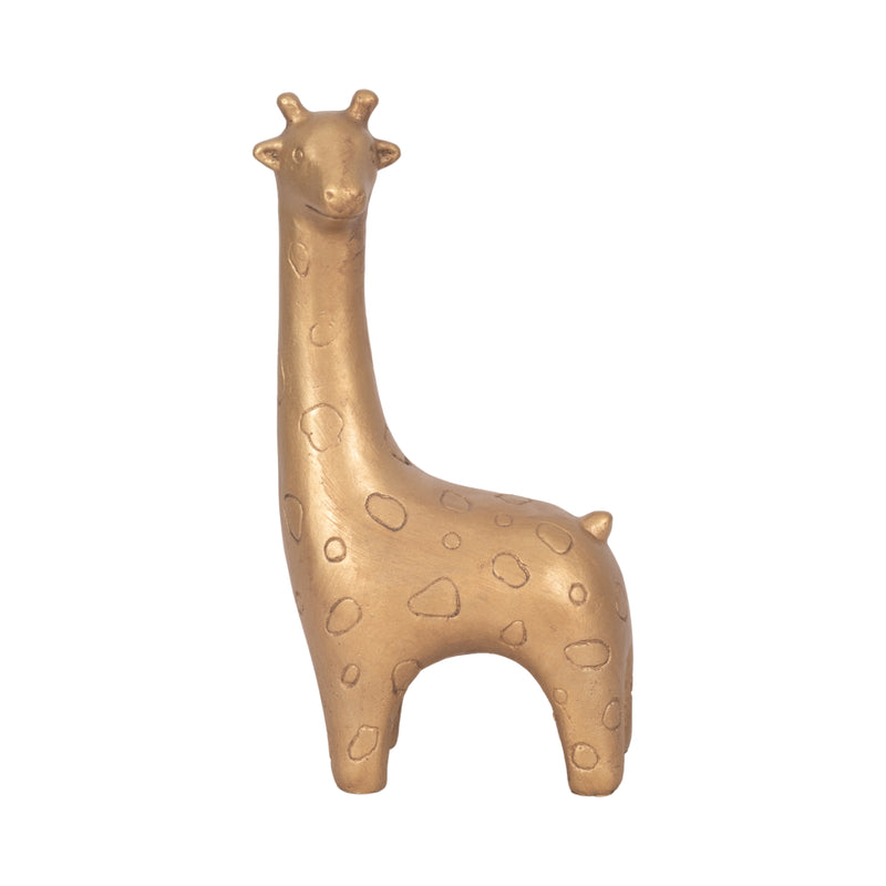 12 Standing Giraffe, Gold