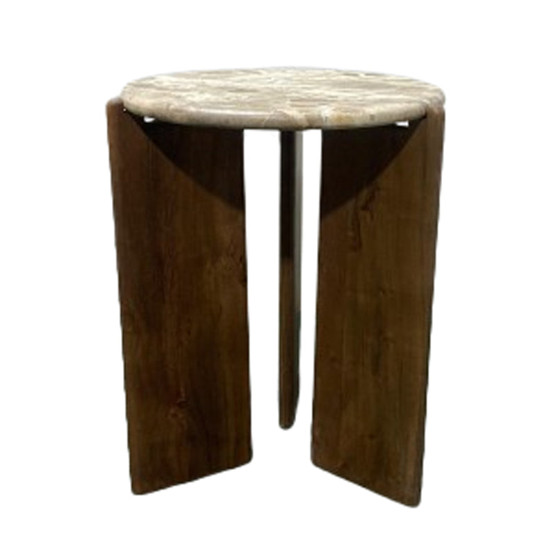 20 Somerset Marble And Wood Accent Table, Multi