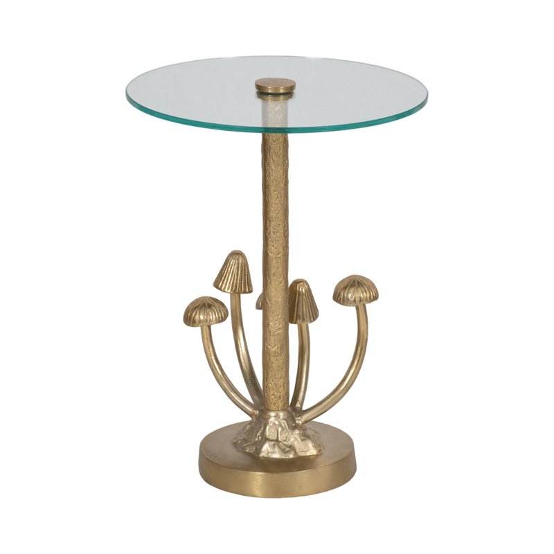 20 Mushrooms Accent Table, Gold Kd