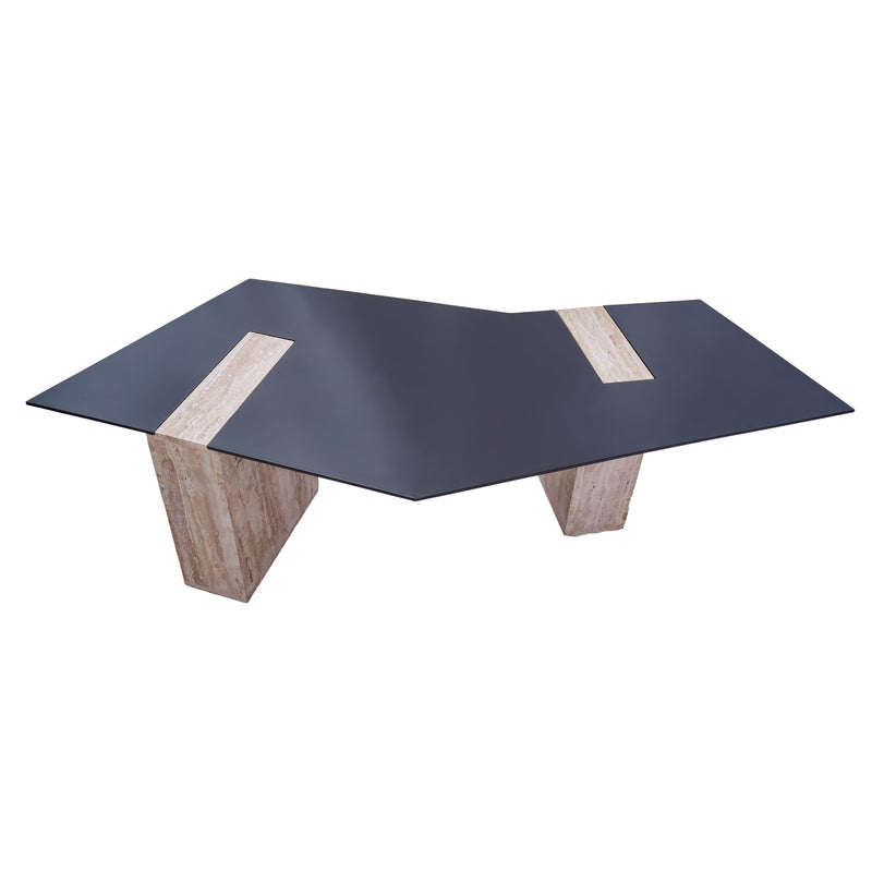 67 Lavana Travertine Coffee Table