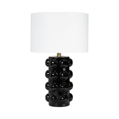 Ceramic 22 Bubble Table Lamp, Black