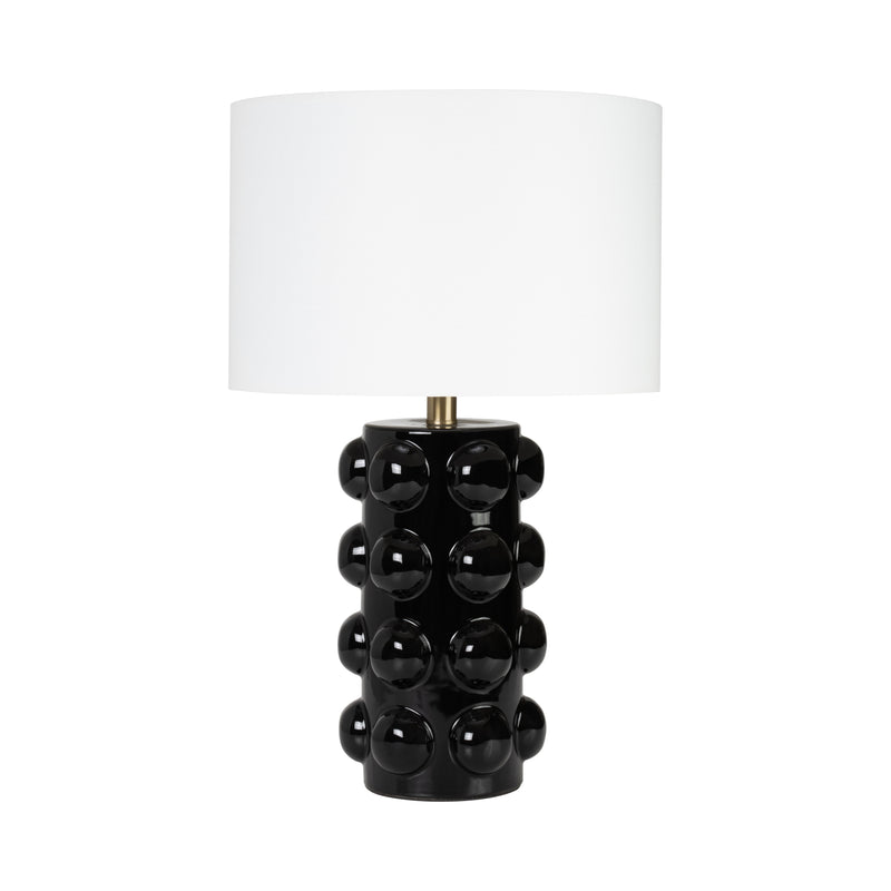 Ceramic 22 Bubble Table Lamp, Black