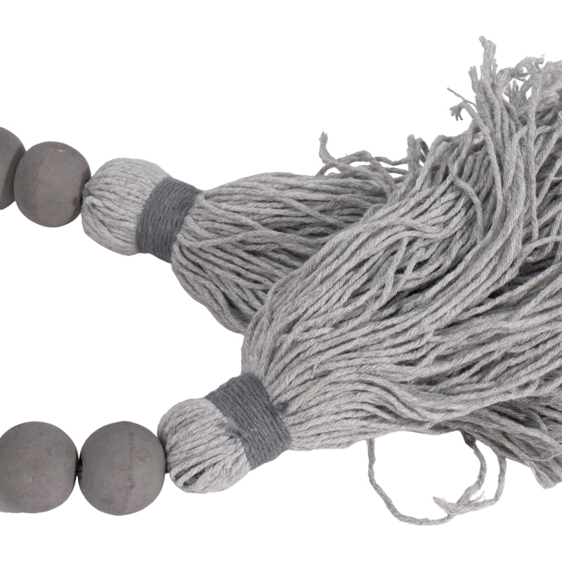 WOOD, 45L BEADS, GRAY