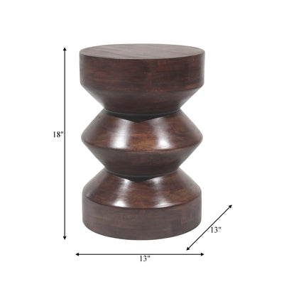 18 SOLID MANGO SIDE TABLE, WALNUT