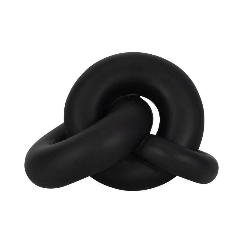 9 Resin Knot Decor, Black