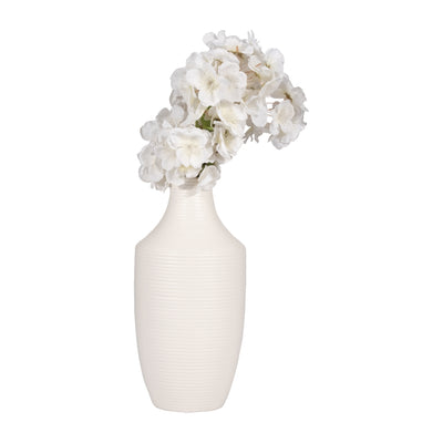 CER, 12 LINES VASE, WHITE