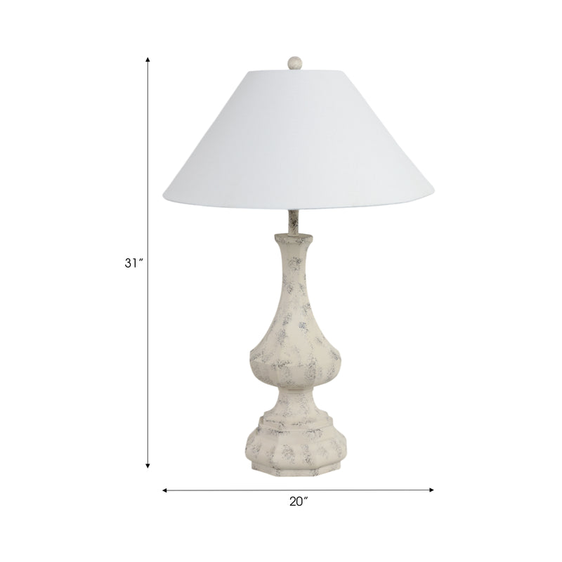 Resin, 31h Antique Table Lamp