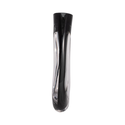 13 Elina Cut-out Black Glass Vase