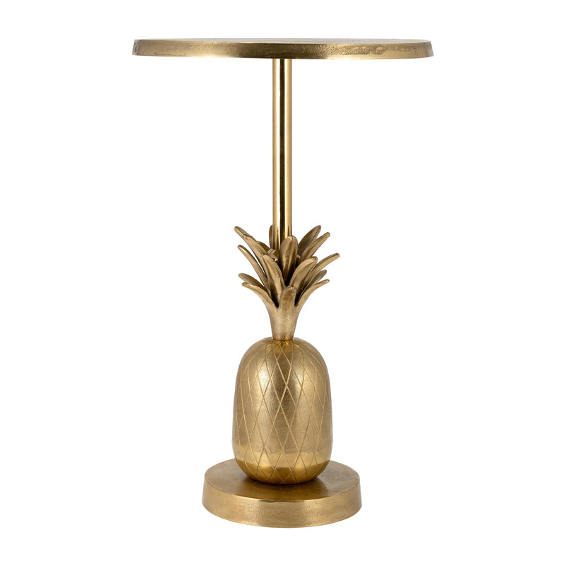 METAL, 15D/24H, GOLD PINEAPPLE SIDE TABLE, KD