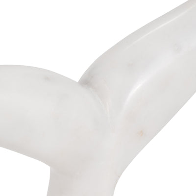 Marble, 7 Whale Tail, White