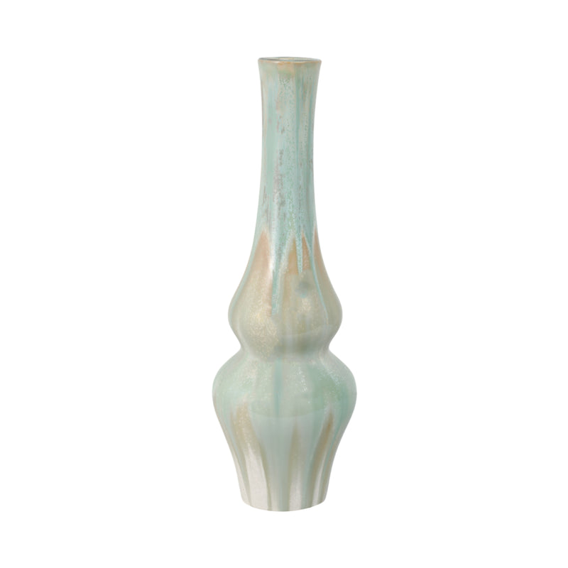 20 Everette Medium Green Ceramic Vase