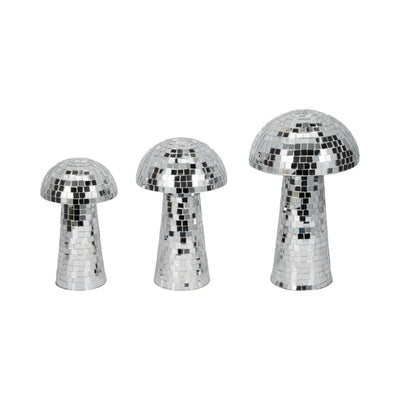 12 Mosaic Mushroom, Silver